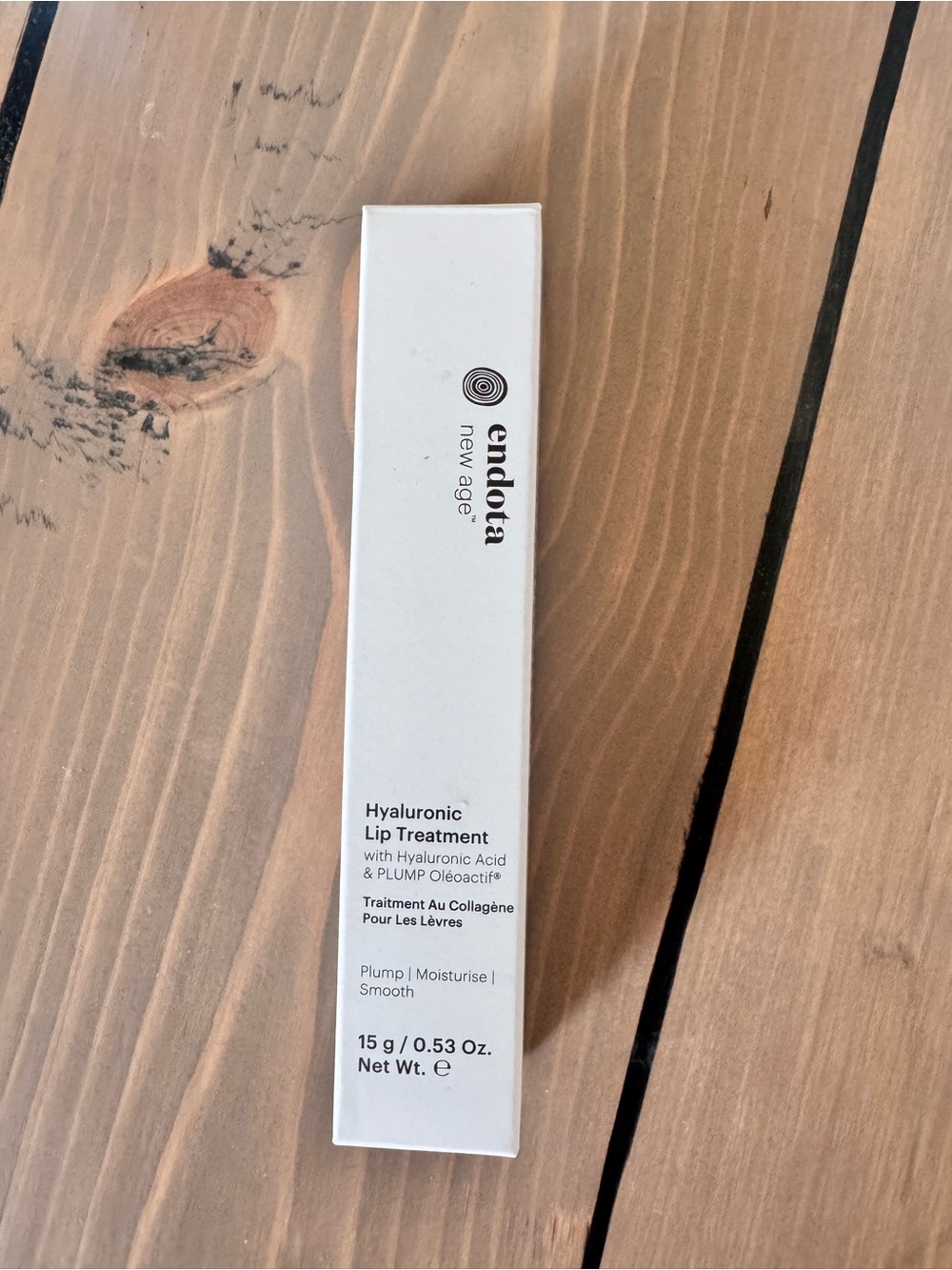 NIB ENDOTA Spa Hyaluronic Plumping Lip Treatment 15g/0.53oz. Full Size NEW BOX
